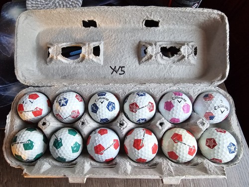 Callaway Truvis Chrome Soft......12 Premium Used Golf Balls...assorted colors