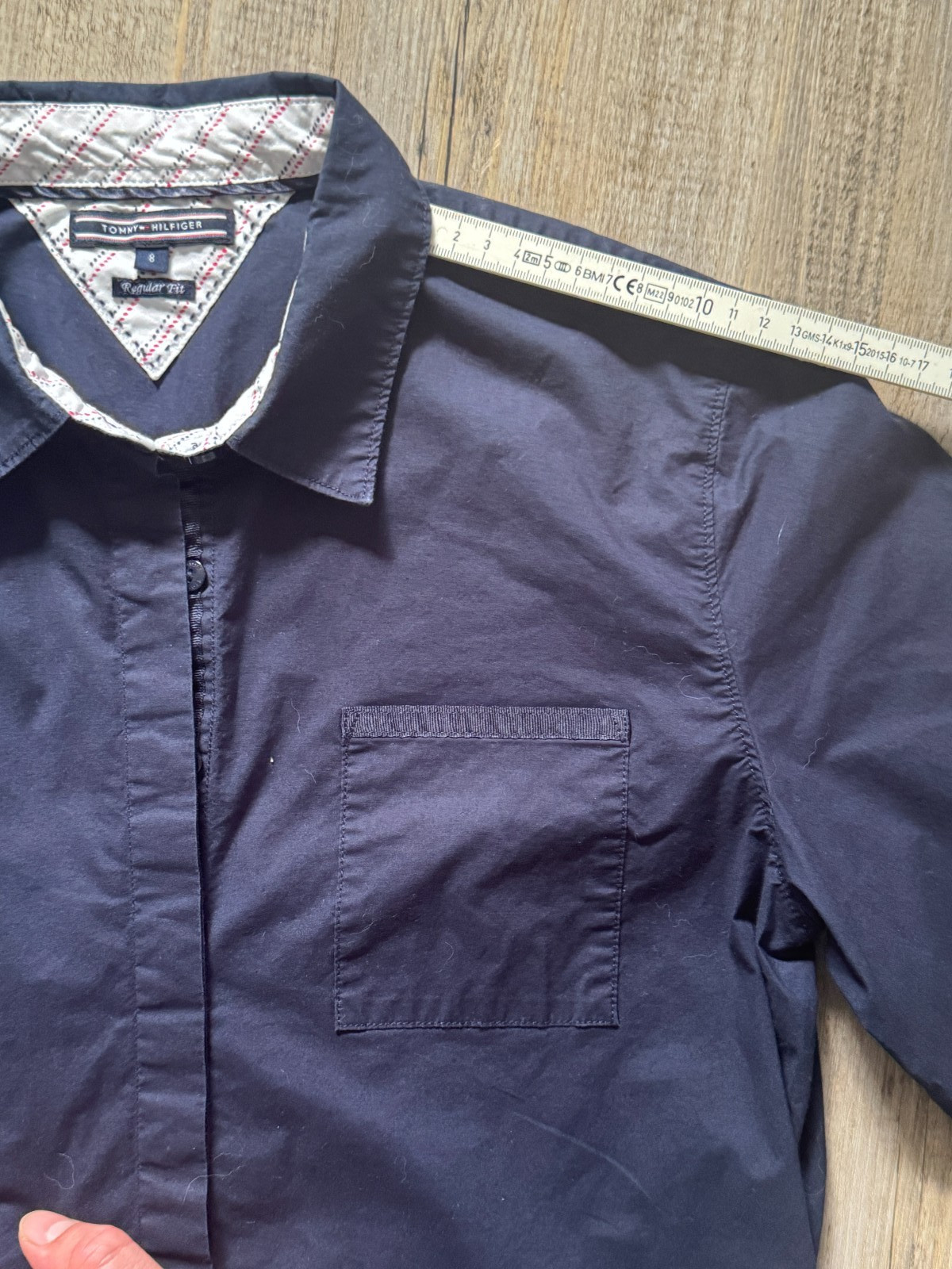 Tommy Hilfiger Men's Shirt - Dark Blue - Size XS (Size 8) image 5