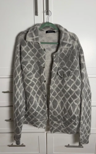Nahmias grey wool jacket men large, great condition - product listing photo