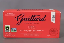 Guittard, Bar Chocolate Baking Bittersweet, 2 Ounce 3 Bars - exp 10/1/2026