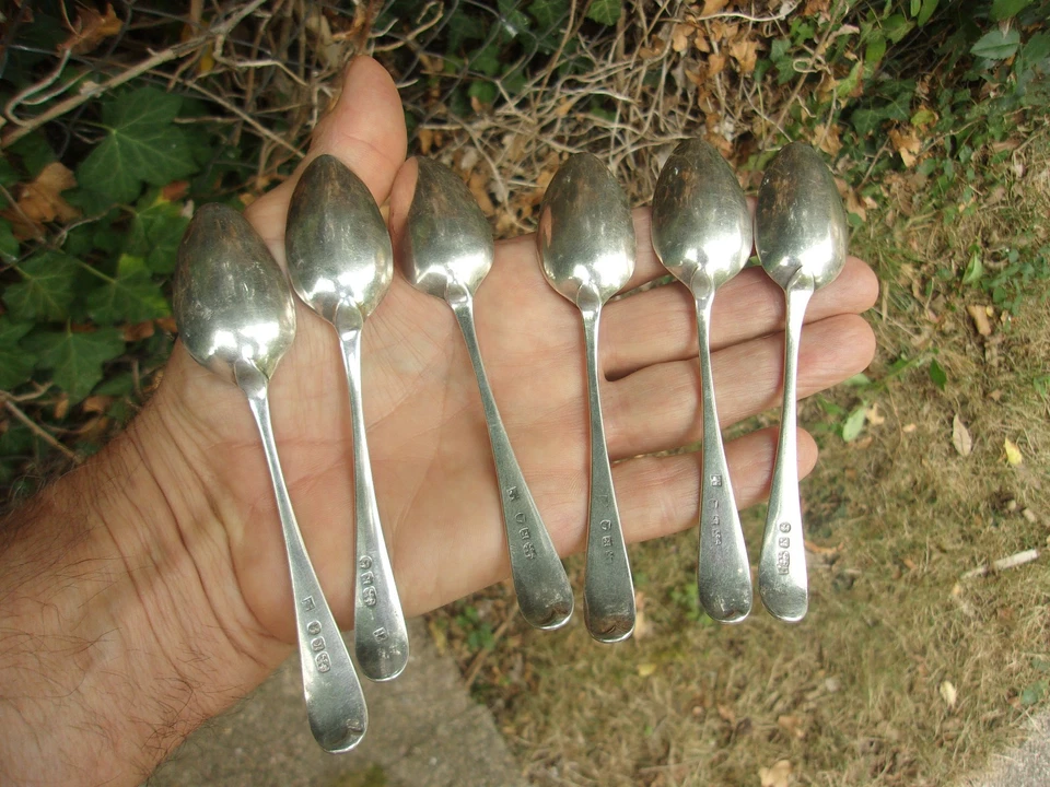 LOT DIVERS COUVERTS EN ARGENT MASSIF POINCON MINERVE ET ANGLAIS 250 grs - Photo 4/4