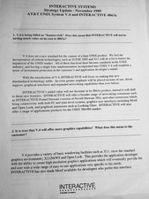Interactive Systems Strategy Update, Nov 1989 - AT&T UNIX & interactive 486ix