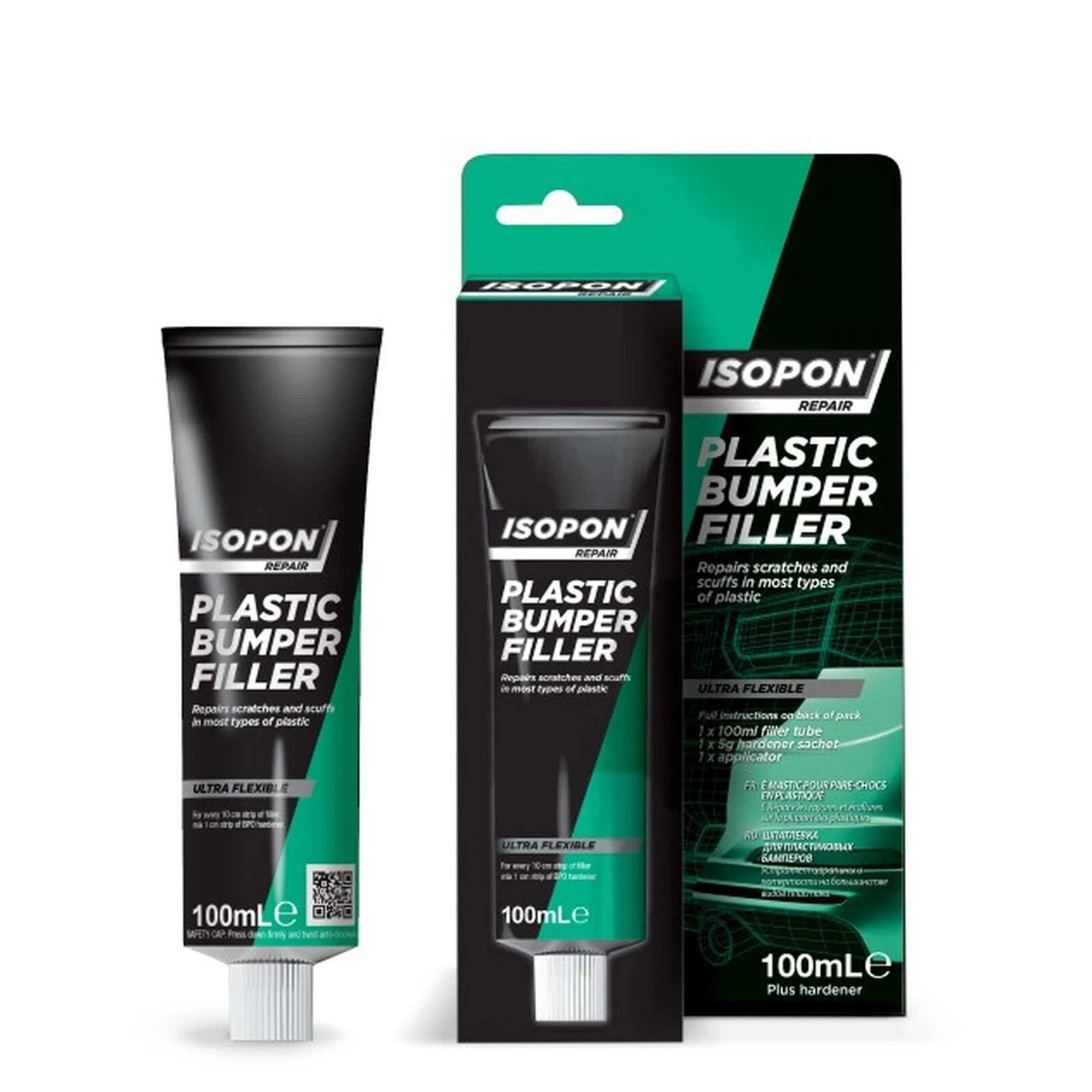 ISOPON Plastic Bumper Scratch And Scuff Home Repair Kit - Kit - PBF/100
