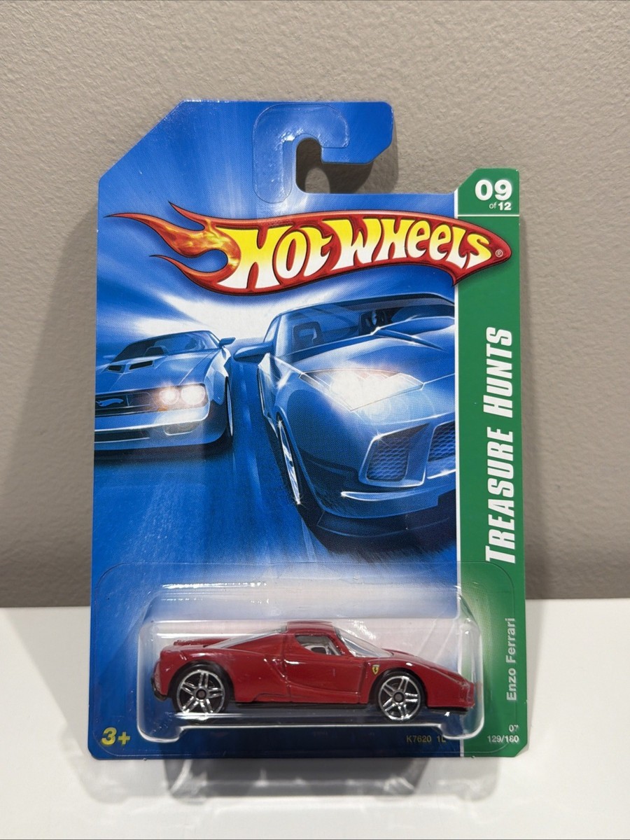 Hot Wheels 2007 Treasure Hunt 9/12 Enzo Ferrari Red with Red Seats