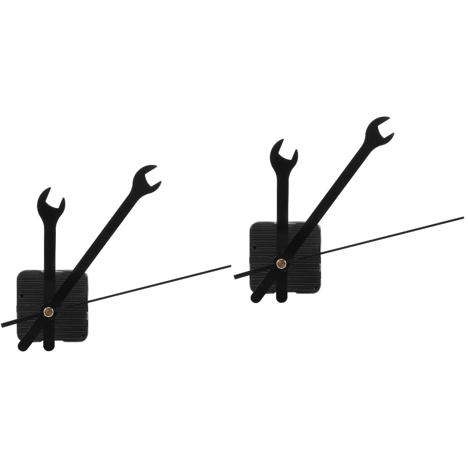 Wall Clock Mechanism  2 Sets Creative Wrench Shpaed Clock Ha