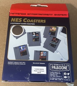 NES Nintendo Game Cartridge Coasters Set Of 8 Zelda Donkey Kong Super Mario NEW