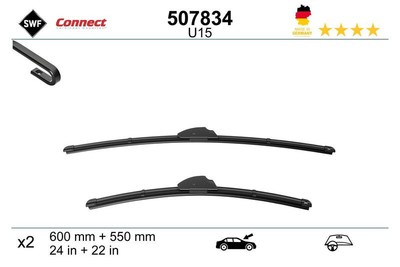 SWF Connect Made in Germany (x2) U15 vorne für CHRYSLER DODGE LANCIA 507834