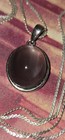 Moonglow Moonstone 925 Necklace Pendant on Sterling Silver Vintage Chain 30" — photo 10