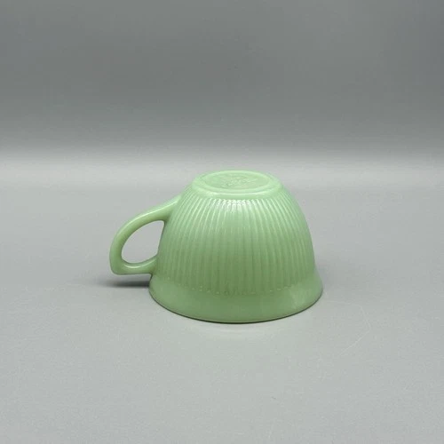 Vintage 1950s FIRE KING Jadeite Green JANE RAY Ribbed Replacement Coffee Tea Cup