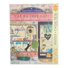 WerkShoppe "Cat on Your Lap Cat Café" 1000 Piece Puzzle NEW
