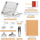 108 Pcs Macrame Supplies Includes Double Sided Grids Macrame Board paehx