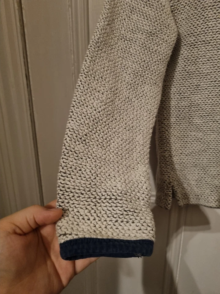 Weird Fish Boys Grey Cotton Rich Long Sleeve Zip Neck Top - Age 9 - 10 Years - Image 3 of 4