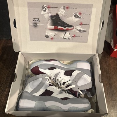 Size 9 - Air Jordan Jumpman Two Trey White Cherrywood Red