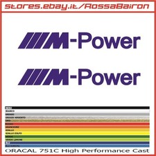 2 AUTOCOLLANTS COMPATIBLES BMW M-POWER mm.200 x 26