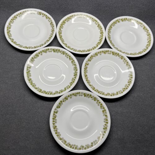 Spring Blossom "Crazy Daisy" Saucers by Corelle 6-Piece Set