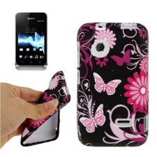 Protective Cover Case Design Butterfly For Sony Xperia Tipo ST21i