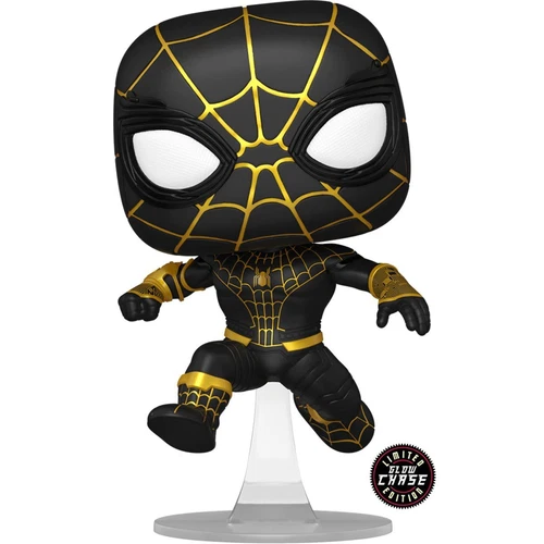 Funko Pop! Marvel: Spider-Man No Way Home - Traje Negro Spider-Man Desenmascarado PERSECUCIÓN