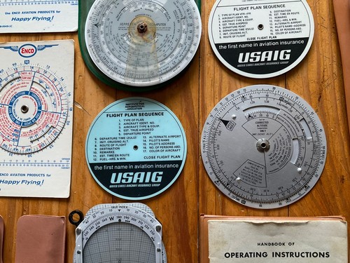 Set Of 9 Dead Reckoning Air Navigation Computers Air Force, Navy, Felsenthal Etc - Picture 10 of 13