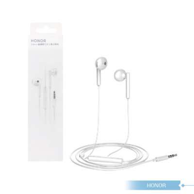Original Honor Official 3.5mm Half In-ear Earphones (AM115) - White