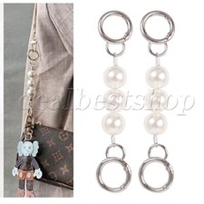 2 x Purse Strap Chain Pearl Extender for Shoulder Crossbody Bag 5.51inch