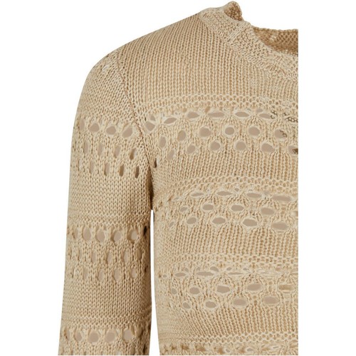 Urban Classics Ladies Cropped Crochet Knit Sweater Pullover Belly-Free Women - Picture 21 of 21