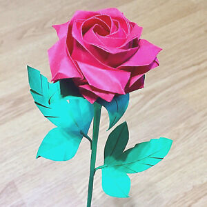 Origami Pentagono Rose Carta Fiore San Valentino Anniversario Di Matrimonio Bouquet Regalo Ebay