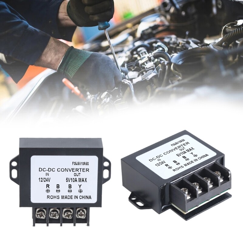 Vehicle Power Supply Converter 1224V to 5V 10A 50W Module without