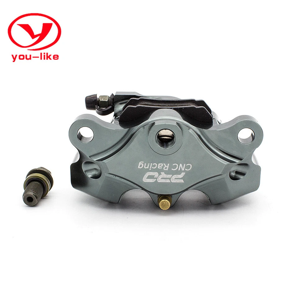 CNC Grey Rear Left Brake Caliper Pump Cylinder Kit Universal For 32mm Racingbike - Image 2 of 4