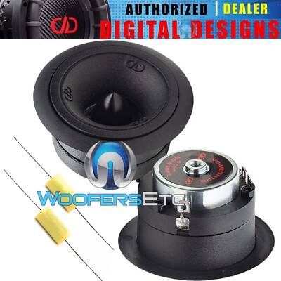 DD AUDIO VO-MBTN125 1'' 100W MICRO BULLET 4OHM TITANIUM DOME NEO CAR TWEETERS NEW