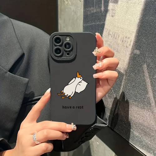 Cute Cartoon Duck Silicone Phone Case For iPhone 15 14 13 12 11 16 Pro Max XS XR - Picture 4 of 120