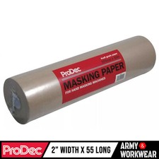 ProDec Masking Paper 12 inch Large 55 Metre Roll Trade Brown Tape Cars Paint