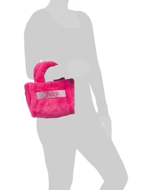 Juicy Couture Mini Hot Pink Faux Fur Tote Bag & Barrel *2 PC Juicy Couture Mini Hot Pink Faux Fur Tote Bag & Barrel *2 PC