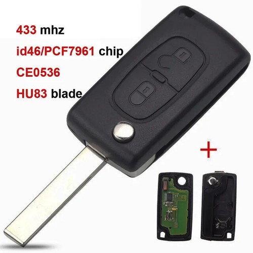 Clé Vierge Pour Peugeot 208, 308, 301, 3008, 2008, 5008 - Avec Rainures HU83 - Testée, Prête à Programmer - Neuf Sans Marque