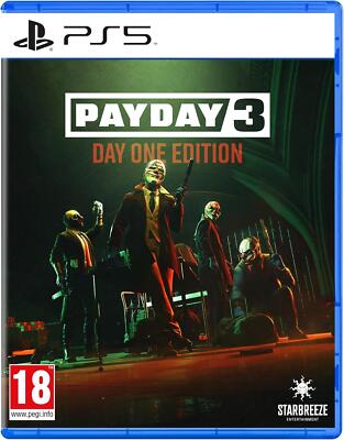 PS5 - Payday 3 Day One Edition PlayStation 5 Brandneu Sealed