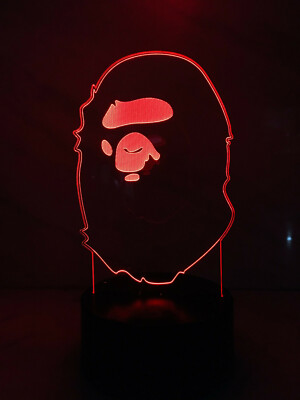 小物 BAPE ABC CAMO LAMP PINK CASE STUDY SHOP BAPE A Bathing Ape ABC Camo Collectible Home Decor Light Lamp Gift
