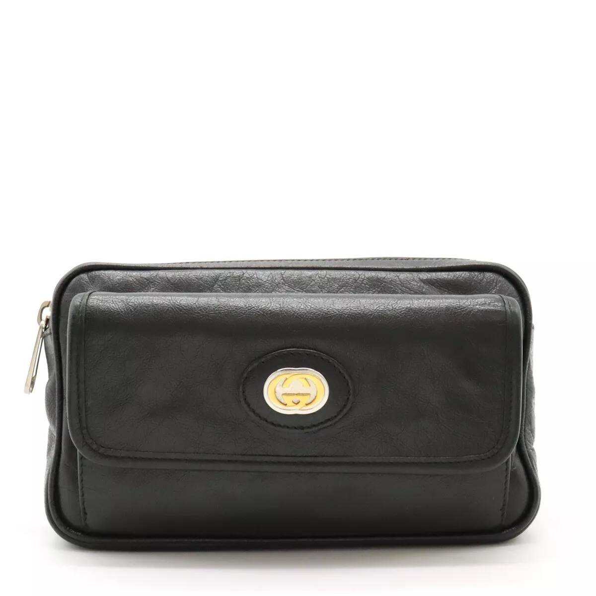 Sac pochette GUCCI MORPHEUS imbriqué taille G 2 voies cuir noir #90 598080