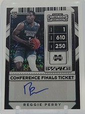 Panini Contenders Conference Finals Ticket #/75 Reggie Perry SP AUTO RC NETS 