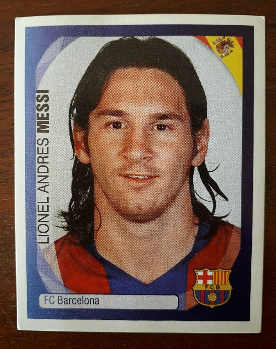 MESSI FC. BARCELONA CHAMPIONS LEAGUE 2007 2008 PANINI 07 08