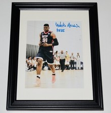 UDOKA AZUBUIKE AUTOGRAPHED 8X10 COLOR PHOTO (FRAMED & MATTED) - UTAH JAZZ!