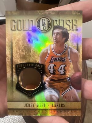 2012-13 Gold Rush Standard Jerry West 10/25 Authentic 14k Lakers #94