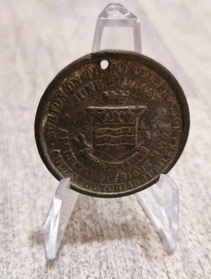 Queen Victoria Golden Jubilee medal medallion Burton On Trent 1887 eBay