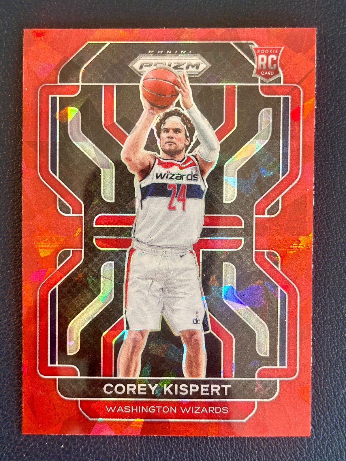 Corey Kispert RC 2021-22 Panini Prizm Red Ice Prizm Rookie #275