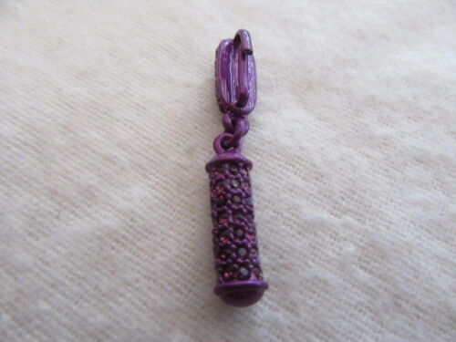 NWOT St. John Knit Lilac Tone , Lilac Crystal Zipper Pull 1 5/8" - Picture 5 of 6