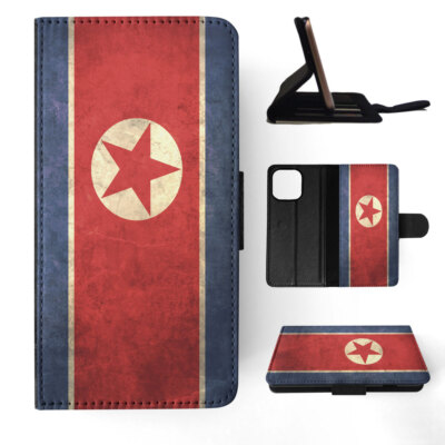 FLIP CASE FOR APPLE IPHONE|KOREA NORTH COUNTRY FLAG