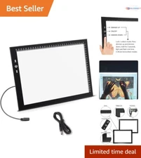 A4 LED Light Box with Touch Dimmer - 5 Levels Brightness for Artists & Animators