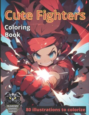 magdelaine - Cute Fighters  80 awesome illustrations to colorize - New - X555z