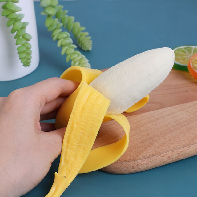 Elastic Simulation Banana Slow Rising Squeeze Toy Stress Reliever Antistress'UE ZB11708
