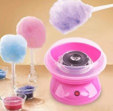 Macchina Zucchero Filato e Caramelle in Casa Elettrica 500W Cotton Candy Rosa Pr