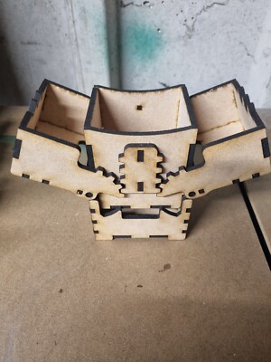 MTG commander deck box. Laser cut from 4mm MDF.