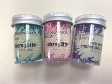 Stampendous Retired Glitter Mixed Lot: Teal, Pink, and Royal Purple